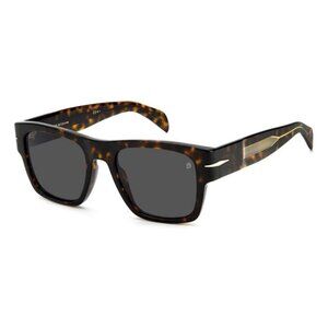 New DAVID BECKHAM Havana Square DB 7000/S BOLD 086IR Sunglasses Women